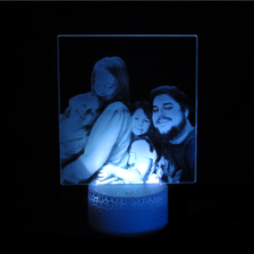 Lampara base rota blanca